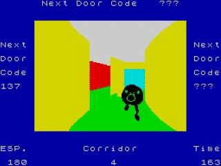 Corridors of Genon screenshot 3 for ZX Spectrum